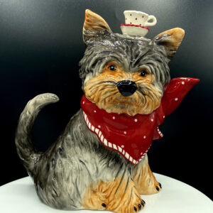Ruby Dog Teapot